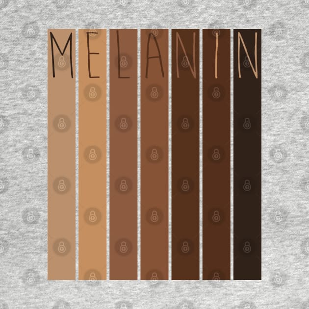 Melanin - Pretty Brown Skin by Buff Geeks Art